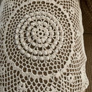Crochet Lace Doily For Arms of Couch or Easy Chair